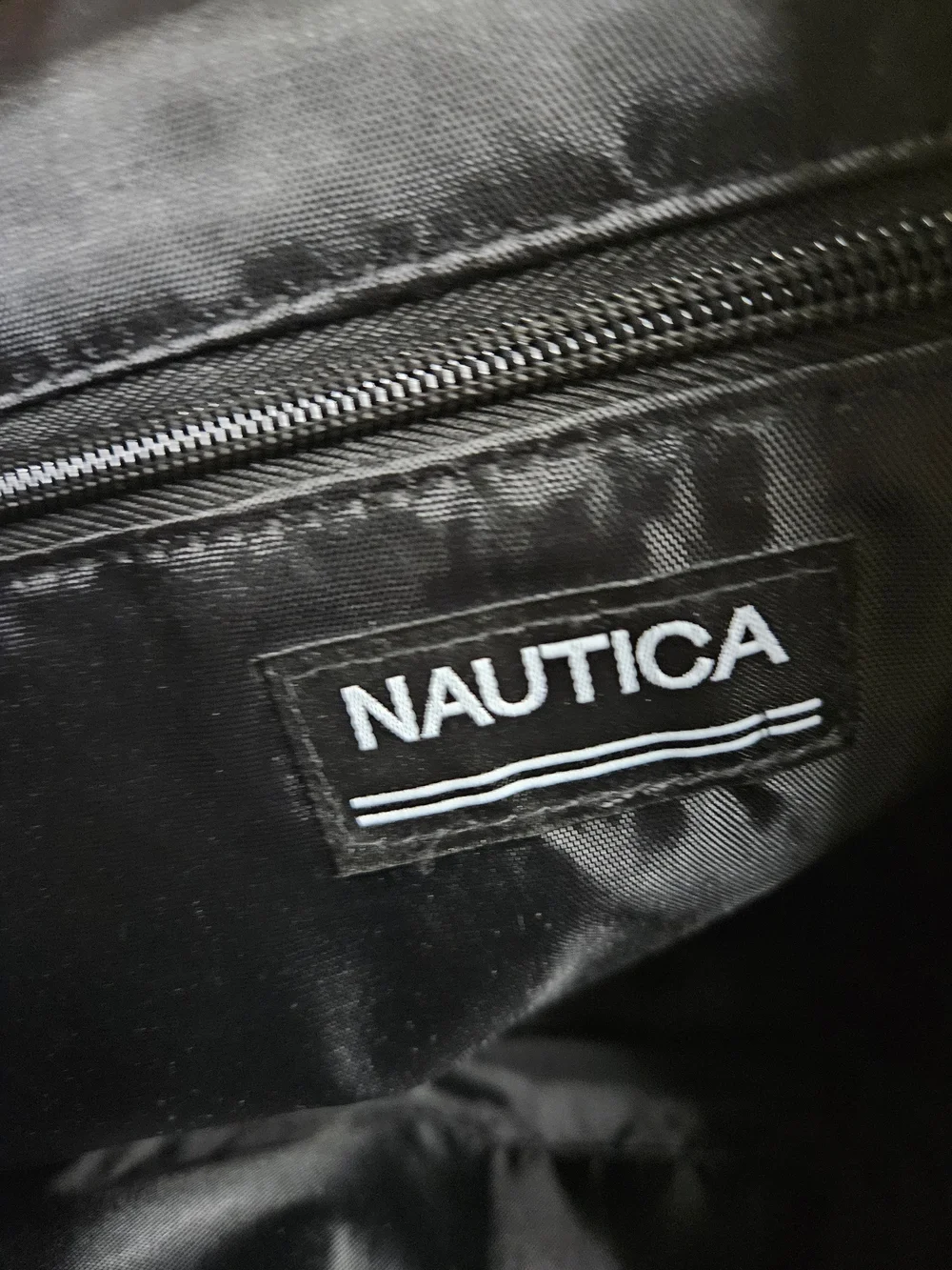 Nautica Men’s Brown Backpack with Light Blue Accents